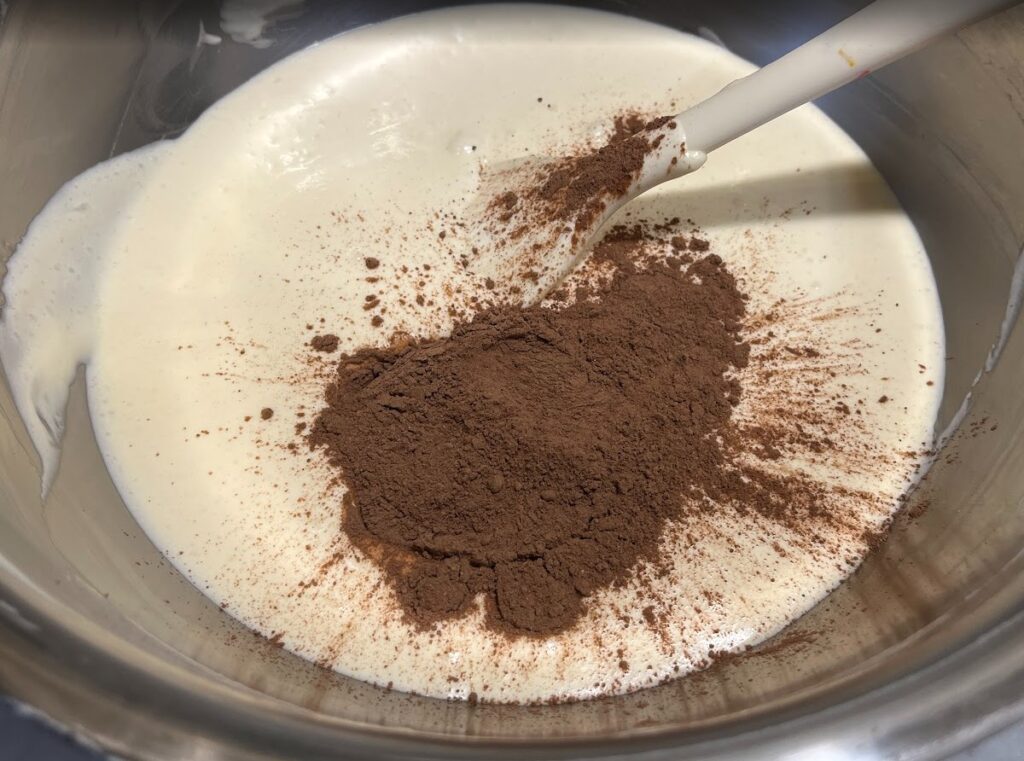 自家製チョコアイスの作り方